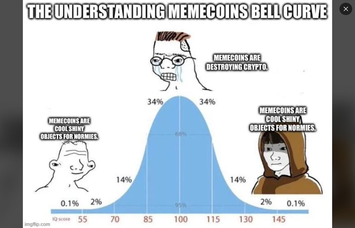 The understanding memecoins bell curve..