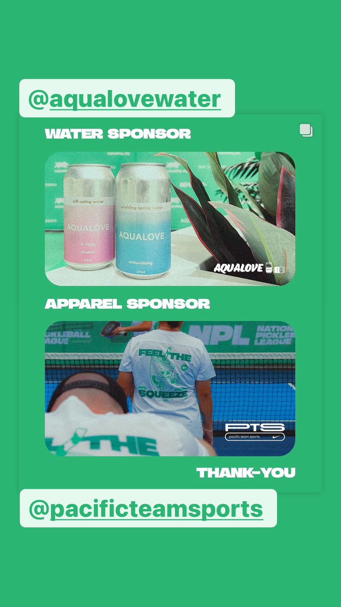 nplpickleball's tweet photo. Round 1 of Season 1 of NPL is in the 📚 
Thank You to our Official Partners for S1
Anything is possible with your support 💪
Major Sponsors &amp; Apparel/Water https://t.co/mCqge9D91Y