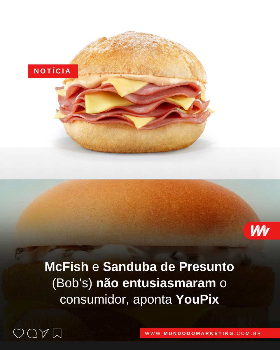 mundodmarketing's tweet photo. Estudo comparou a performance dos lançamentos feitos pelas redes no início do ano e identificou queda no buzz de ambas as marcas.

#mcdonalds #bobs #mcfish #mundodomarketing #marketingbrasil #fastfood #yougov

https://t.co/wXbHow7hFW https://t.co/qokR6NSjYe