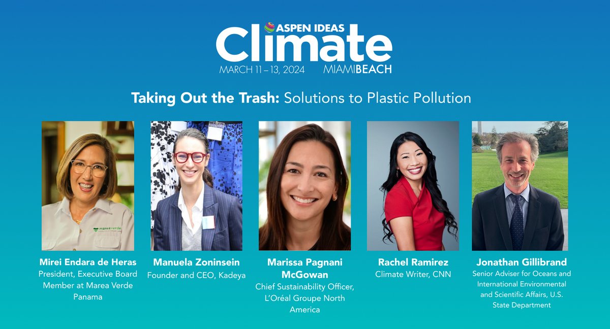To achieve the UN’s goal of reducing plastic pollution by 80% by 2040, the world needs to collaborate on an unprecedented scale. At #AspenIdeasClimate, we'll explore promising innovations to fight plastic pollution. aspenideas.org/attend/climate