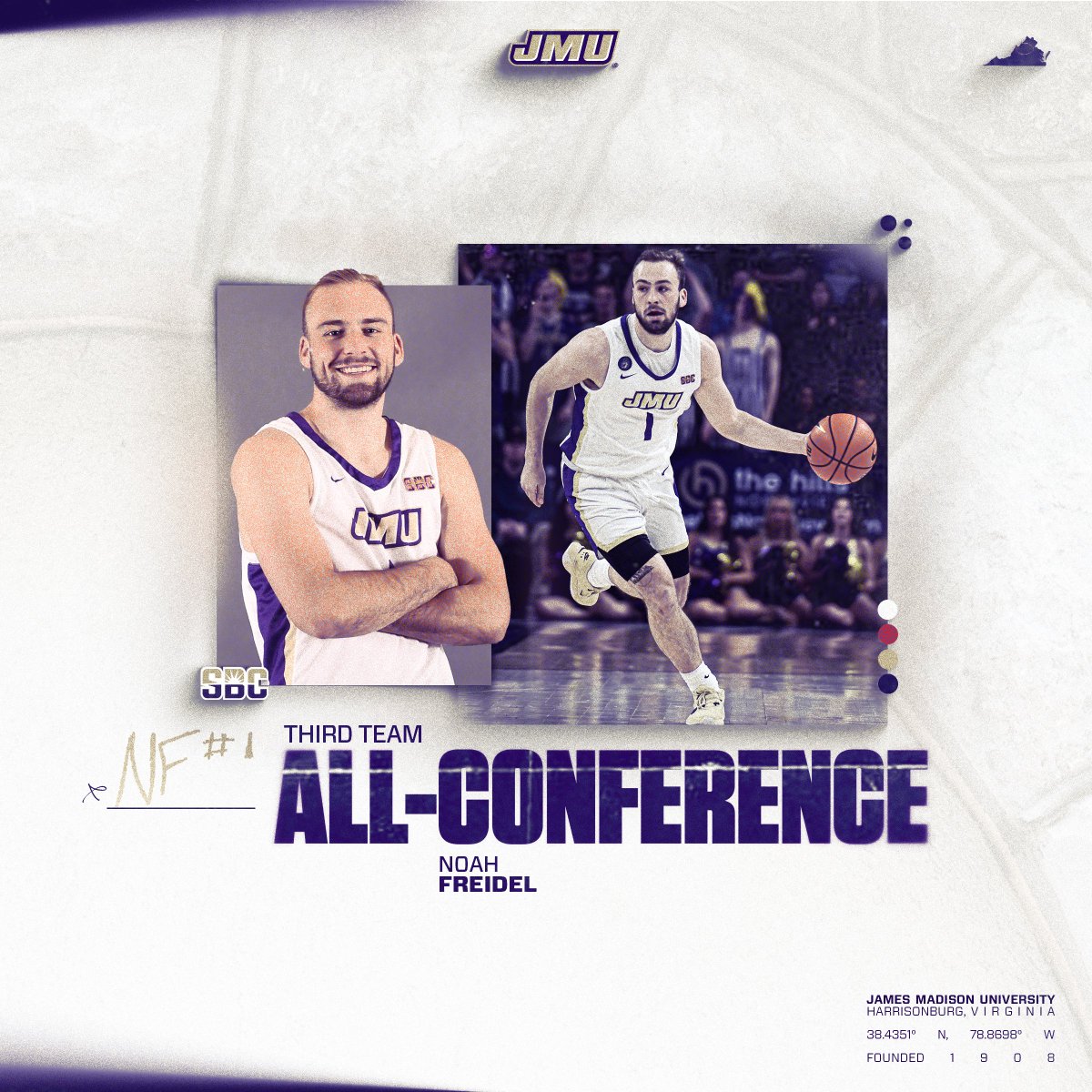 Noah Freidel for 3⃣

He has earned Third Team All-Sun Belt 👌

Congrats, @Noah_Freidel!

🗞️ bit.ly/4c1BsQh

#GoDukes