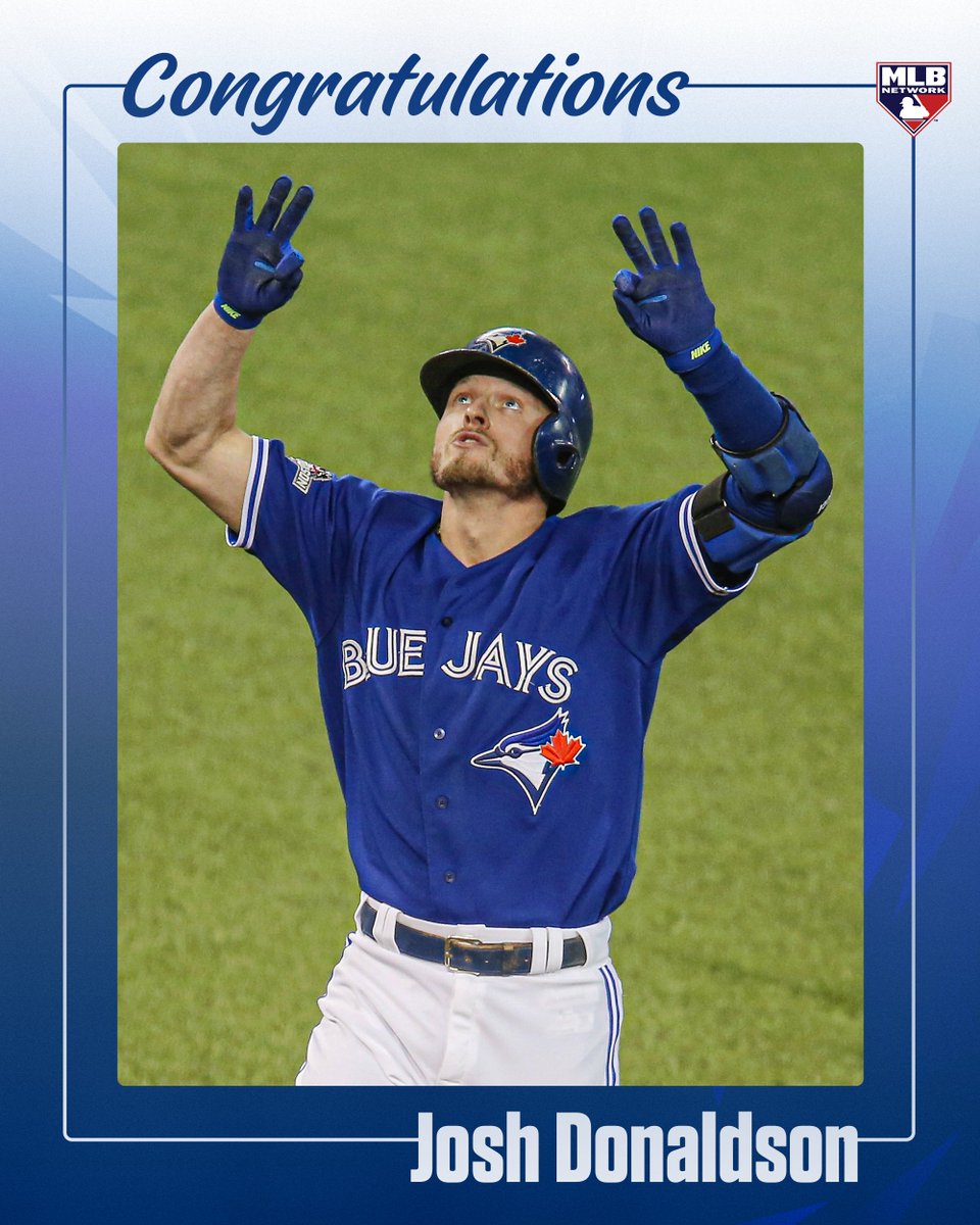 2015 AL MVP
3x All-Star
2x Silver Slugger
279 home runs

Congratulations on an outstanding career, Josh Donaldson!