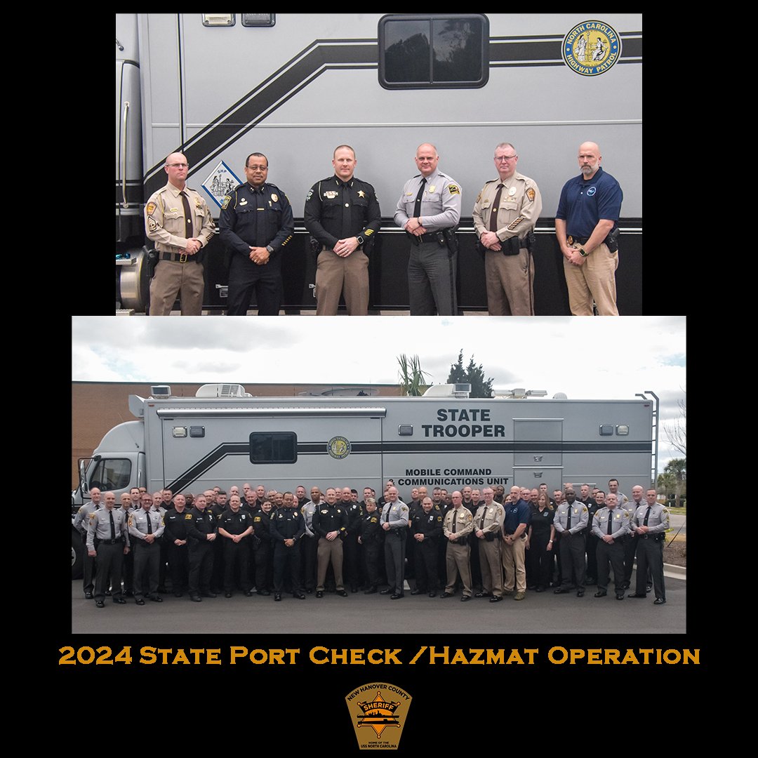 Thrilled to announce our partnership with the NC State Trooper's 2024 State Port Check/Hazmat Operation! 🚔🔍 #NHSO is committed to ensuring safety and security for all. Great turnout today, thank you to everyone involved! 

#NHSOPatrol #SafetyFirst #CommunityPartnerships