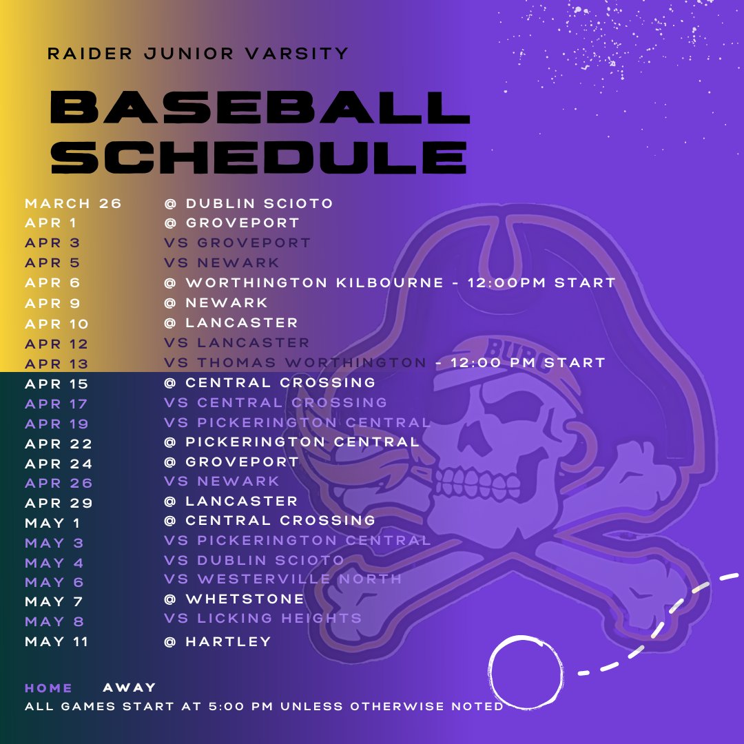 Exciting news! The Varsity and Junior Varsity game schedules are out! Mark your calendars and tell your friends! It’s gonna be a great year folks!