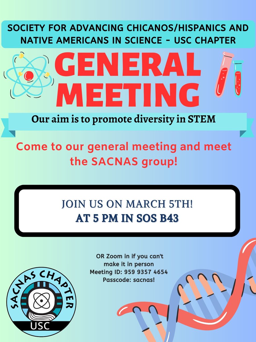 SACNAS@USC tweet media