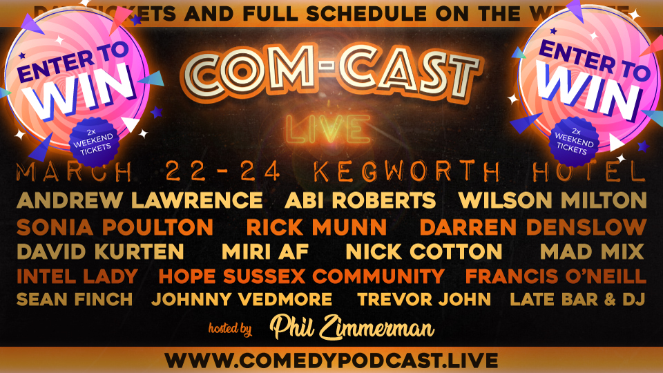 PushbackAV's tweet image. 🏆🏆TWO PAIRS OF WEEKEND TICKETS!🏆🏆 

Prize draw on Friday - comment and retweet (and follow) to win. 

comedypodcast.live

@CharlotteEmmaUK @andrewlawrence @SmithTarquin @abiroberts @wilsonstandup @SoniaPoulton @noreward_norisk @wolsned @davidkurten @MattersInformed…