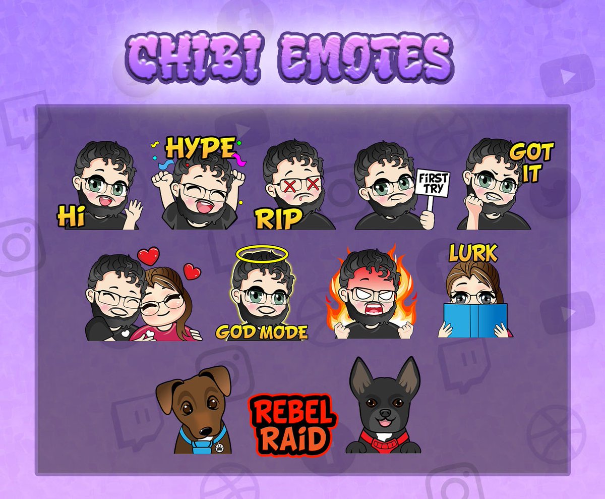 Emote Commission has been done For my lovely client on <a href="/Schnider2010/">Derrik</a>
everyone feel free to reach me commission open ❤️

#twitch #TwitchStreamers #emote
 #logos #overlay #emotes #badges #streamer #artist #Graphic #designs #art #artwork #Vtuber #VTuberDebut #VtuberEN #kickcommunity