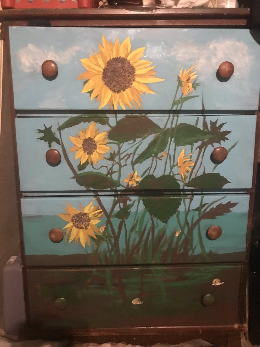 KrisJleonard's tweet photo. @writesloud Paint my furniture 😀 (But like my writing, I’m pretty slow going!) https://t.co/YHzdHSaK2c