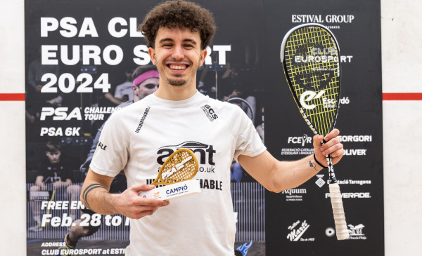 It’s an unexpected home triumph in Spain as Ivan Perez claims his fifth Tour title after beating Egypt’s Mohamed Nasser in the @PSAChallenger Club Euro Sport final in Catalonia squashinfo.com/events/10321 @RFESquash @SquashMadNews @SquashLibrary @SquashSite @UnsquashableUK