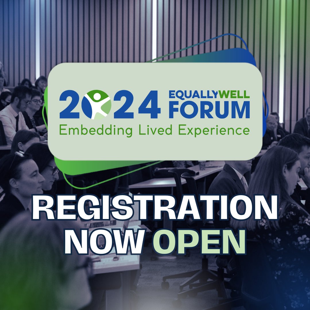 REGISTRATION IS NOW OPEN! ✏️ Join us for 2 days of presentations, discussion and workshops surrounding the latest innovation, research, challenges and insights on the physical health of people living with mental illness. Register here: equallywell.org.au/2024-equally-w… #EquallyWellAu24