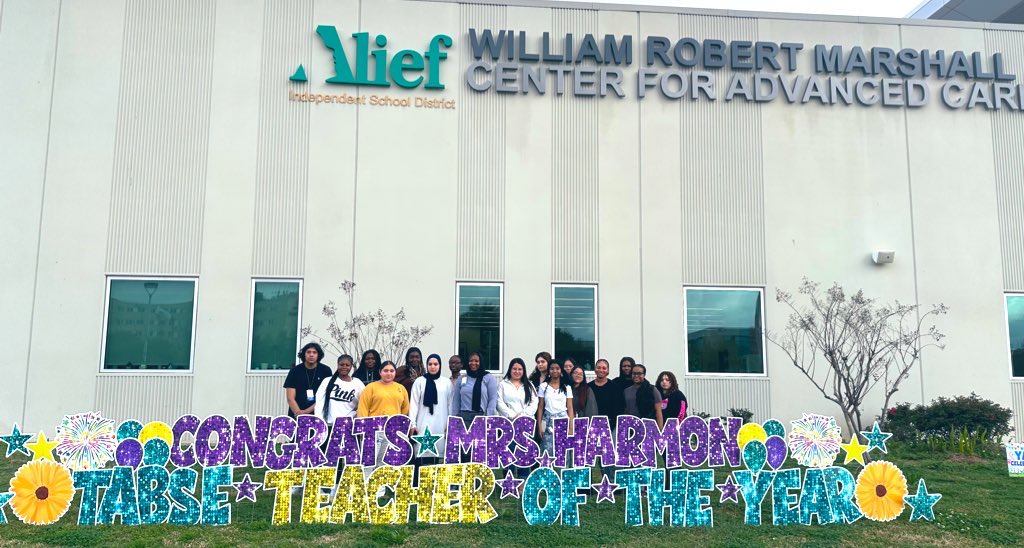 HUGE shout out to our very own @AliefCliniRotat Mrs. Harmon for being awarded @TABSE_Texas 2024 Teacher of The Year! So proud of your major accomplishment! @HAABSE3 @AliefISD @AliefCTE #thehappyteacher
