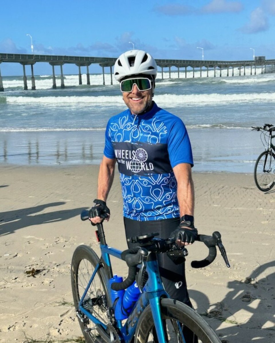 SaveOneLifeInc's tweet image. Yesterday, Scott set off on the first leg of the cross-country ride 🩵 He left from San Diego, CA and rode a total of 52 miles. Scott's first day went great, despite the rain and cold. He climbed 5,800 feet of elevation in only 25 miles of the ride!
