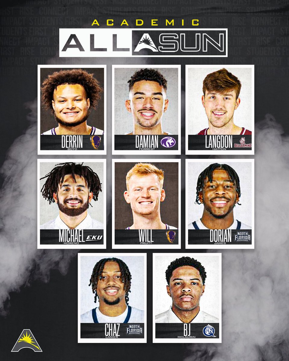 𝙎𝙏𝙐𝘿𝙀𝙉𝙏 athletes! 🏀📚 Congratulations to the 2024 #ASUNMBB Academic All-ASUN squad! 👏💯 Full Release ⬇️ 📰 | asunsports.org/news/2024/3/3/… #ASUNBuilt