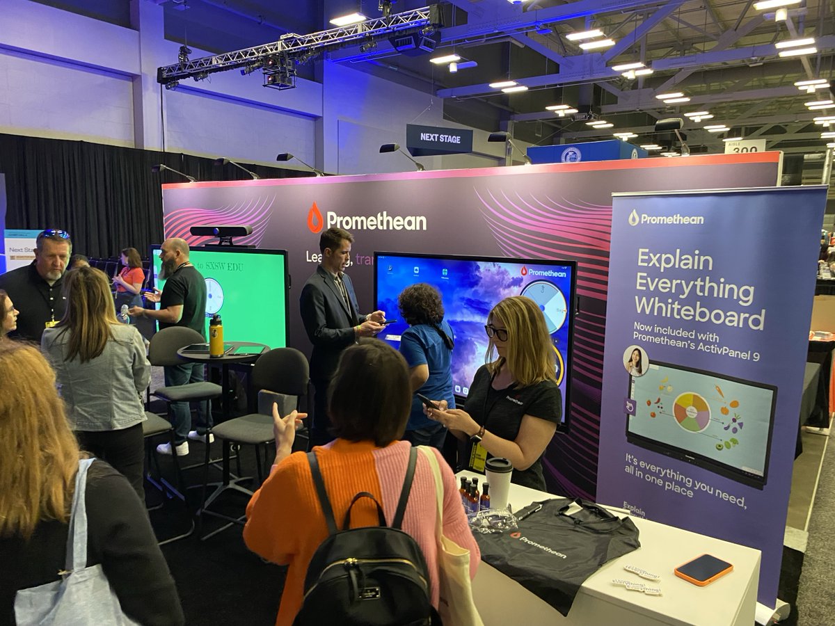 Promethean's tweet image. Discover innovation at #SXSWEDU! Visit booth 305 to see the Explain Everything Whiteboard on the award-winning ActivPanel 9. Transform your school&apos;s learning environment with us today through Wednesday. #teampromethean #learningtransformed #edutwitter #EdTechMondays…