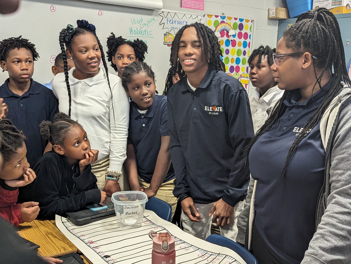ElevateStLouis's tweet image. If you need a dose of joy to start your workweek, visit facebook.com/ElevateStLouis to see Little Elevate in action! Our partnership with the Ferguson-Florissant School District is getting stronger each year. #LetsChangeTheNarrative about youth success in North St. Louis County.
