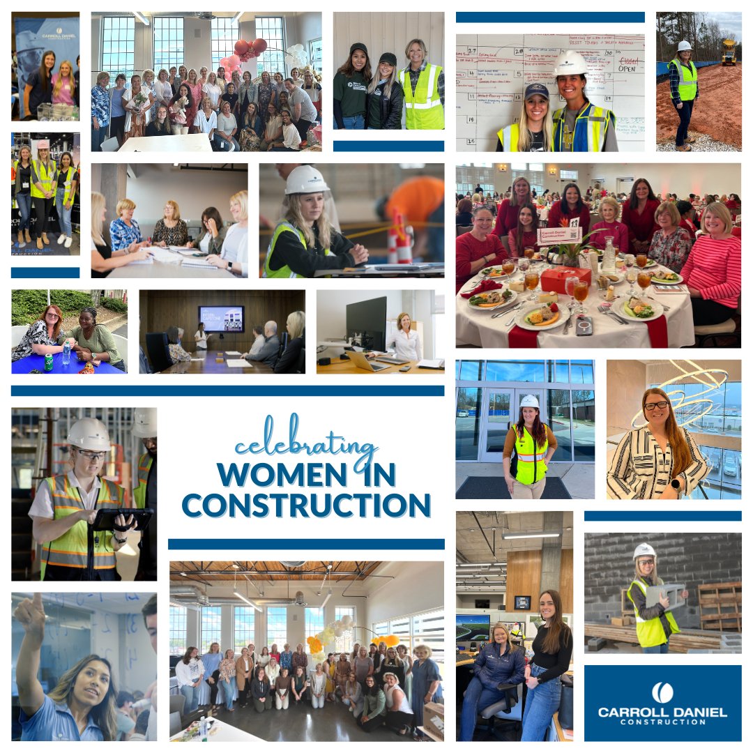 CarrollDanielCo's tweet image. Celebrating the incredible women who are breaking barriers and reshaping the landscape of the construction industry this #WomeninConstruction Week! We are grateful for all our female team members who are #BuildingforBetter in our community, our industry, and all over the world.