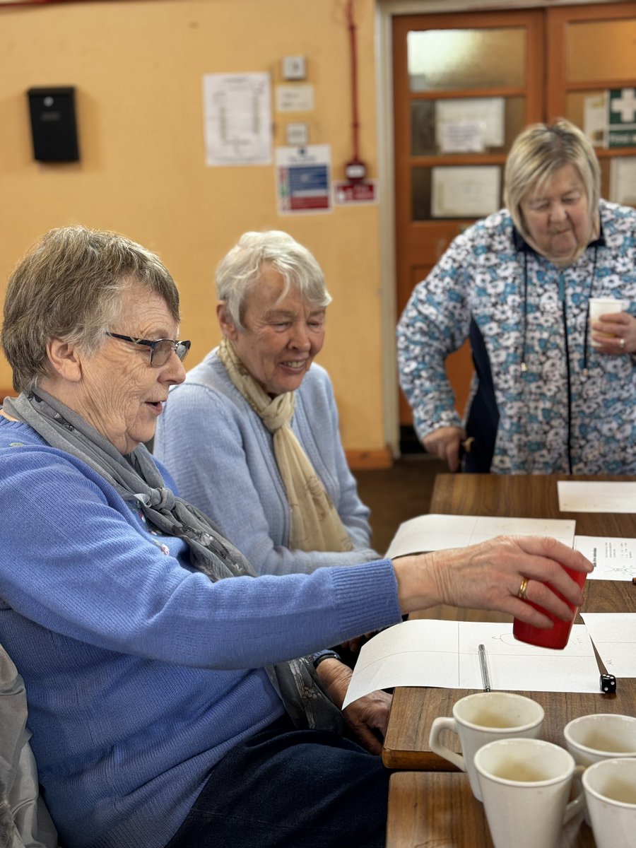Kick starting the week with a visit to St Giles coffee morning for a game of beetle drive. Who knew it would be so competitive 😂 #intergenerational #communityengagement