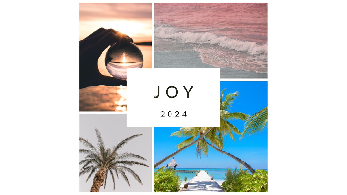 Joy is my #2024 focus word of the year.

Where does it come from? How can I get more of it? What does the Bible say about #joy in the life of a Christian? Pondering these things and more ...