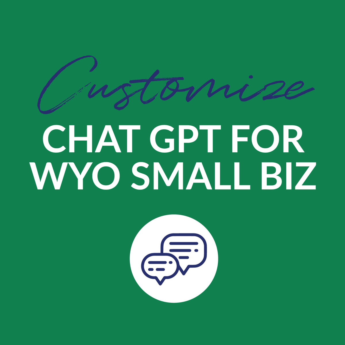 Our March 20 11am webinar covers Chat GPT’s customizable tools for small biz efficiency. Customer support, web development, document analysis and more! Design, test and run your own GPT. Register: WyomingSBDC.org/Training

@lclsonline <a href="/UWyoExtension/">UWyo Extension</a> <a href="/TLCpower/">The Local Crowd</a> <a href="/WYWomenBiz/">WYWomenBiz</a> <a href="/wysbdc/">Wyoming SBDC Network</a>