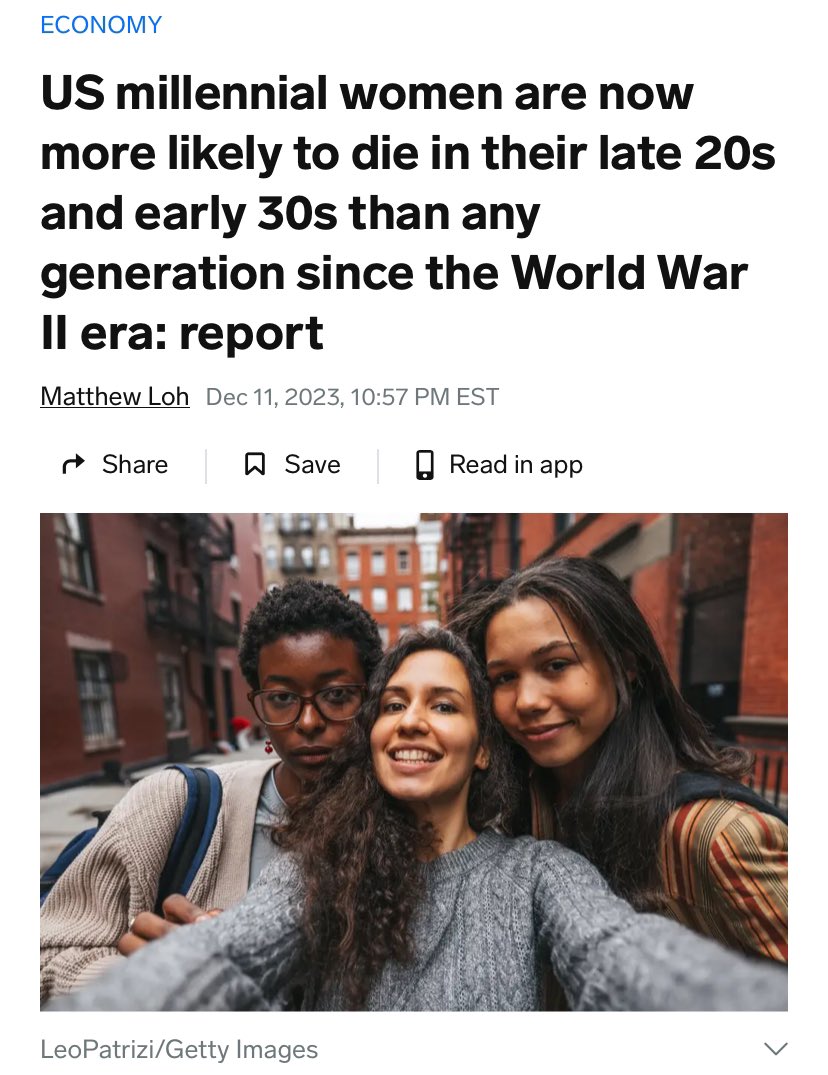 Does the public understand the Boomers will likely be the last generation afforded the privilege of reaching their life expectancies? The US is ignoring the largest increase in pediatric mortality in 50+ years &amp; 34% more working Americans 35-44 died than expected last we heard.