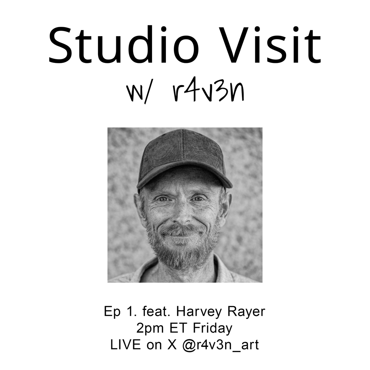 r4v3n (@r4v3n_art) on Twitter photo Surprise... I'm starting a show where I am going to be chatting with my fellow artist friends.
Episode 1 will be a live space on Friday at 2pm ET w/ <a href="/harvey_rayner/">Harvey Rayner</a>
We will do a deep dive into Harvey's career both on-chain and before the chain existed.
We will also be giving Surprise... I'm starting a show where I am going to be chatting with my fellow artist friends.
Episode 1 will be a live space on Friday at 2pm ET w/ <a href="/harvey_rayner/">Harvey Rayner</a>
We will do a deep dive into Harvey's career both on-chain and before the chain existed.
We will also be giving