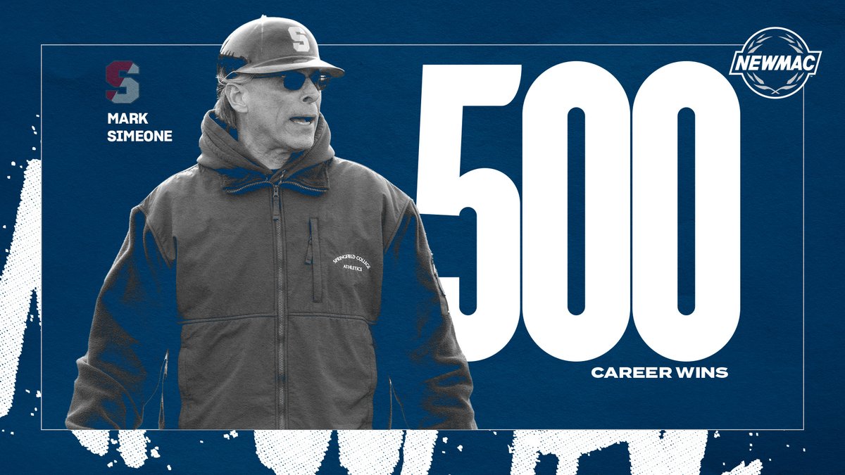 🚨CAREER MILESTONE🚨 Congratulations to @SC_Pride head baseball coach Mark Simeone, who collected his 500th career victory on March 3! #GoNEWMAC // #WhyD3