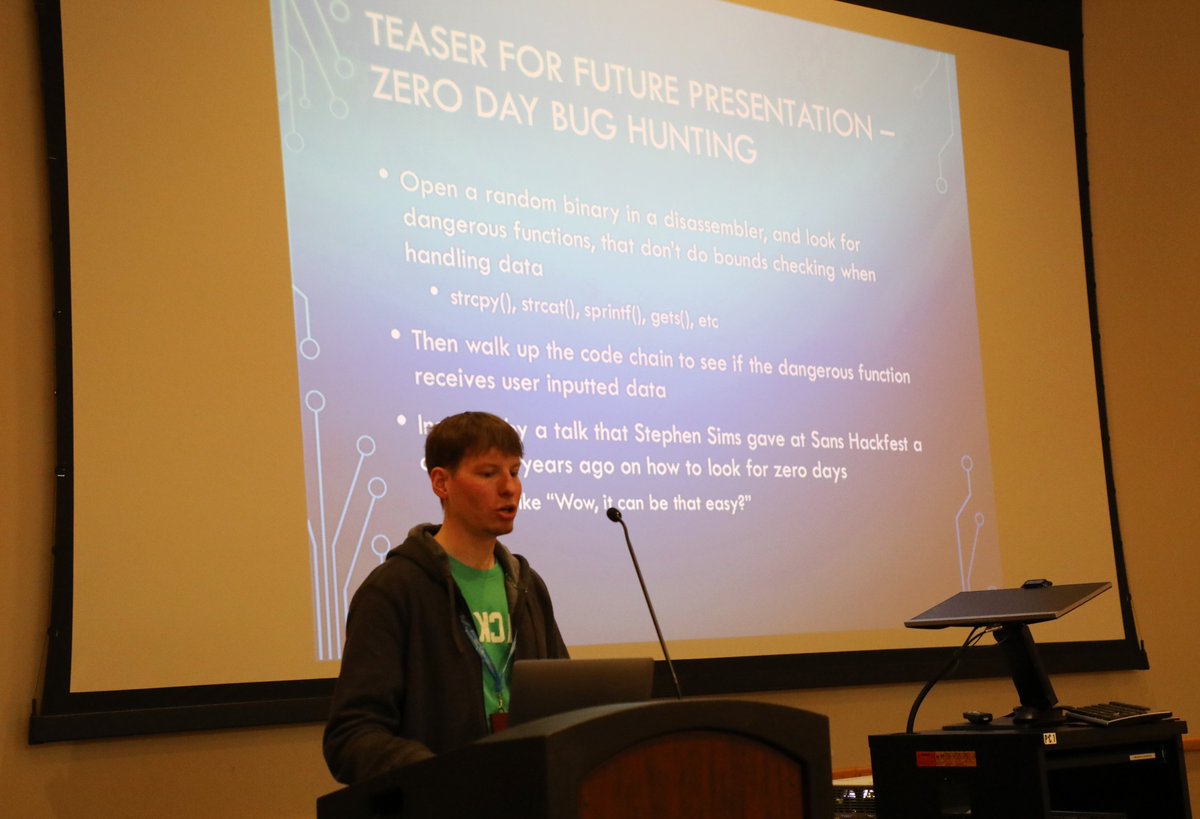 BloomsburgU's tweet image. Cybersecurity experts ✔️ Lock picking ✔️ LEGO programming ✔️ Reverse engineering ✔️ #BloomCON #Hak4Kidz 💻💿🔓⚙️📱💽🐾 #HuskyUnleashed #STEM #DigitalForensics #ComputerScience #BloomUpward #cybersecurity #hacking #community 
📸➡️ flic.kr/s/aHBqjBgmTC