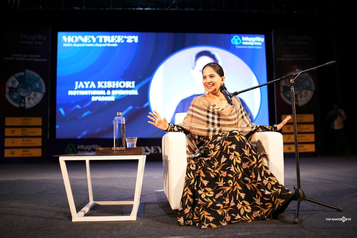 PrachiHarlalka1's tweet image. MoneyTree-24, event featuring Jaya Kishori Ji was a mesmerizing experience, captivating the audience with her profound wisdom, captivating anecdotes, and soul-stirring bhajans.
#jayakishorimotivation  
#jayakishori #intygrittymoneytree
@iamjayakishori #thenakedeyes