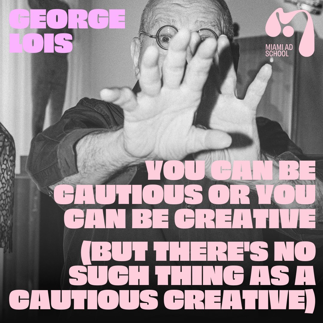 Overrated? Or over-hated?

#georgelois #creativetips #miamiadschool #creativequotes