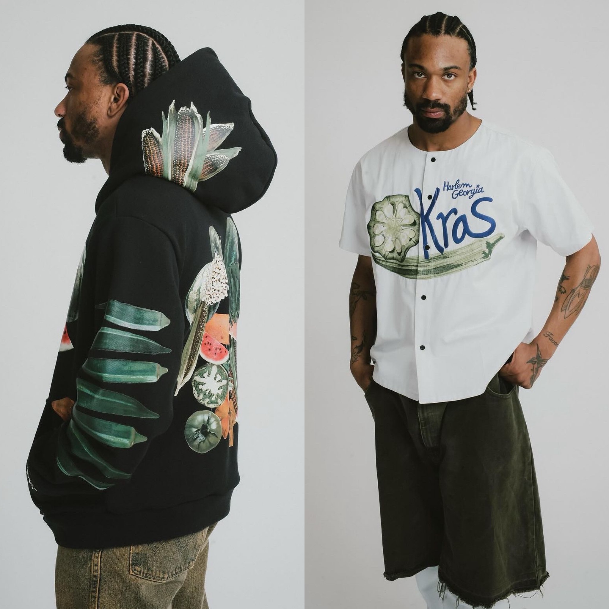 ◆Denim Tears◆ Kiss My Grits Tシャツ ブラック Denim Tears SS24 