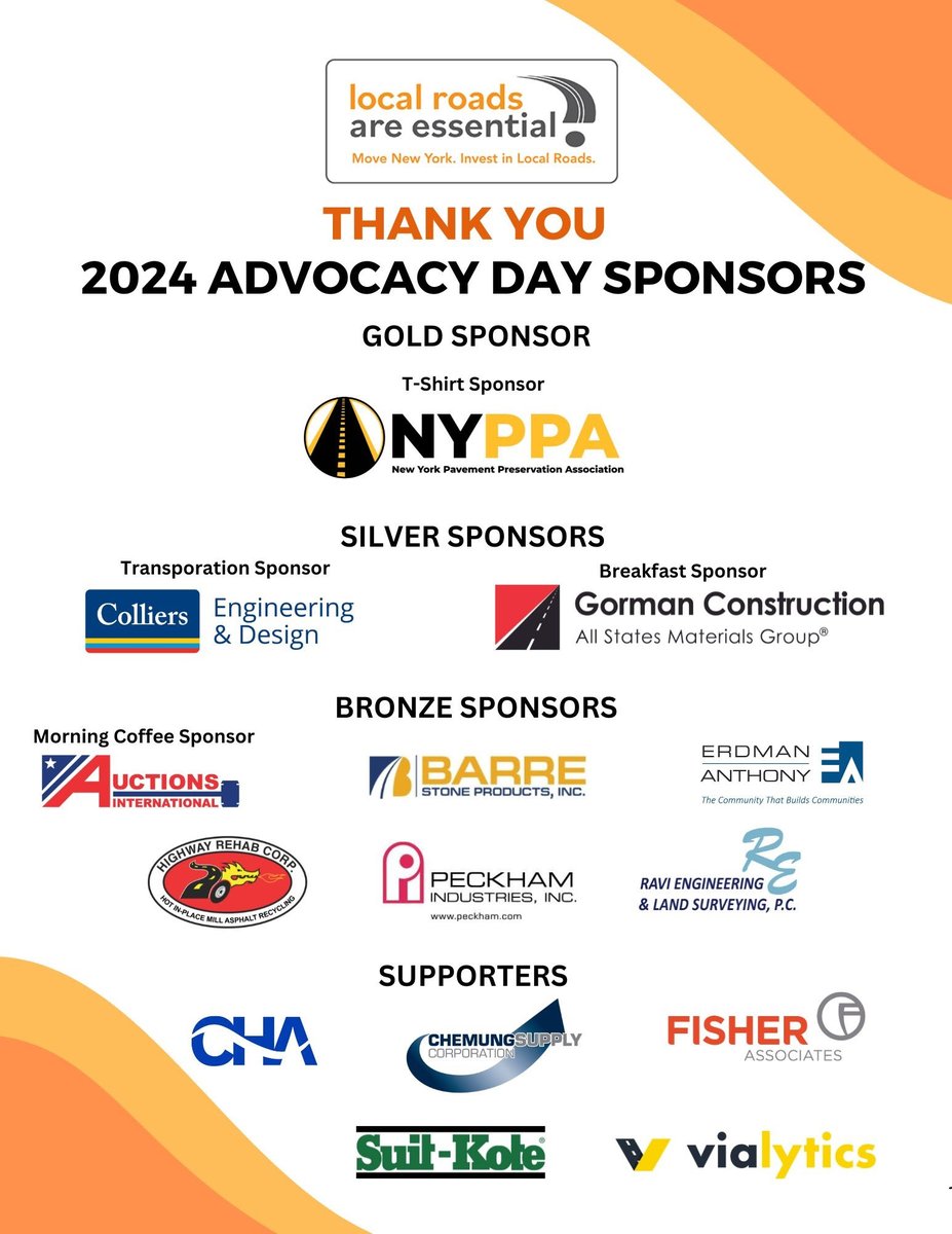 🚀 We're joining forces to champion the importance of #local #roads as a sponsor of tomorrow's NYPPA Advocacy Day event. 🛣️ 

Join us in moving NY forward, because #LocalRoadsAreEssential! See you there! 🗽🎉

#RoadManagement #GovTech #PavementPreservation