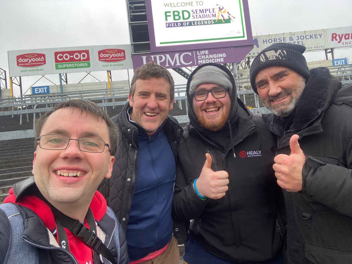 StephenGleeson_'s tweet photo. Fantastic day in Semple Stadium as the Hot House Flowers Peter O'Toole, who played some quality gigs at Feile over the years, led a Tipperary Haka!! Story online shortly!! https://t.co/yQ1g9ZXhMA
