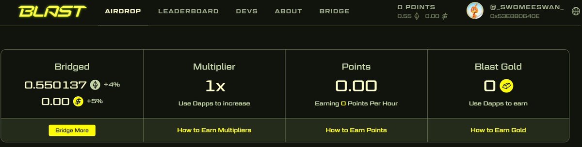 _SwomeeSwan_'s tweet image. Hi Team. Still seeing 0 points since 4 days that I bridged ETH, could you please on this issue? Thanks