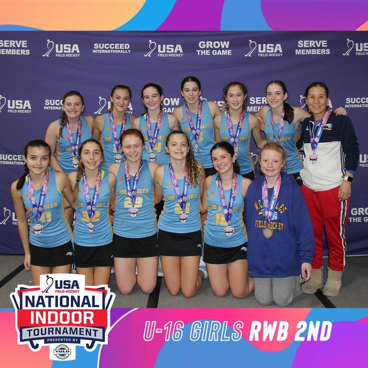 U16s adds another 7 National Indoor Tournament medals to finish out the 2024 indoor season

WC Eagles finish strong with 27 National Indoor Tournament medals for the season