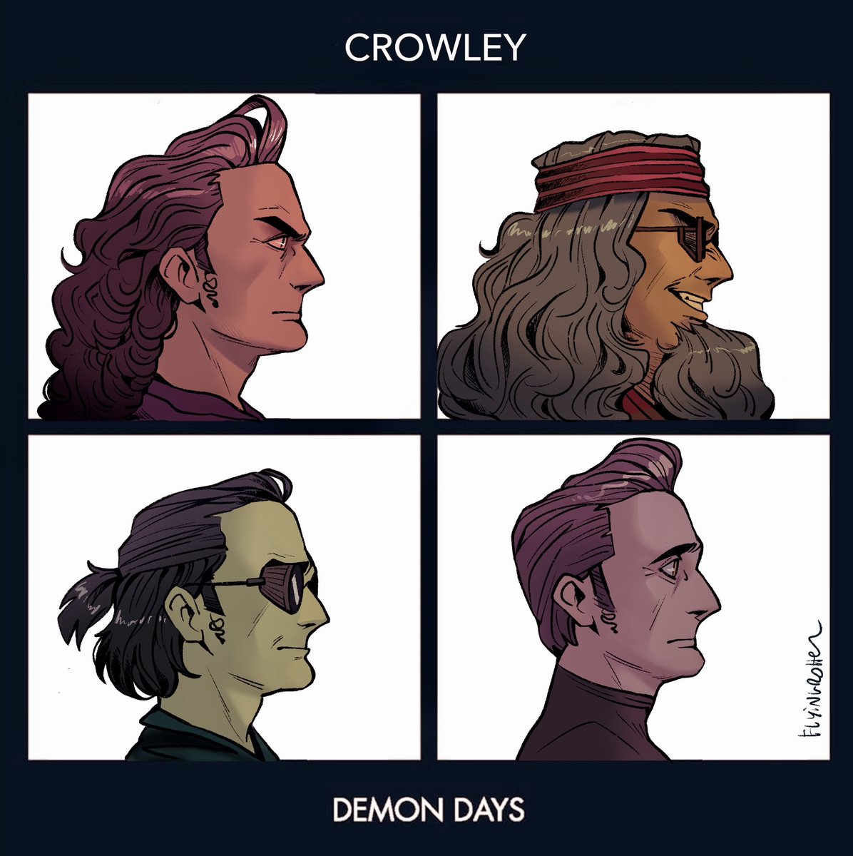 Mixing up my fav album and my fav demon 
#GoodOmens 