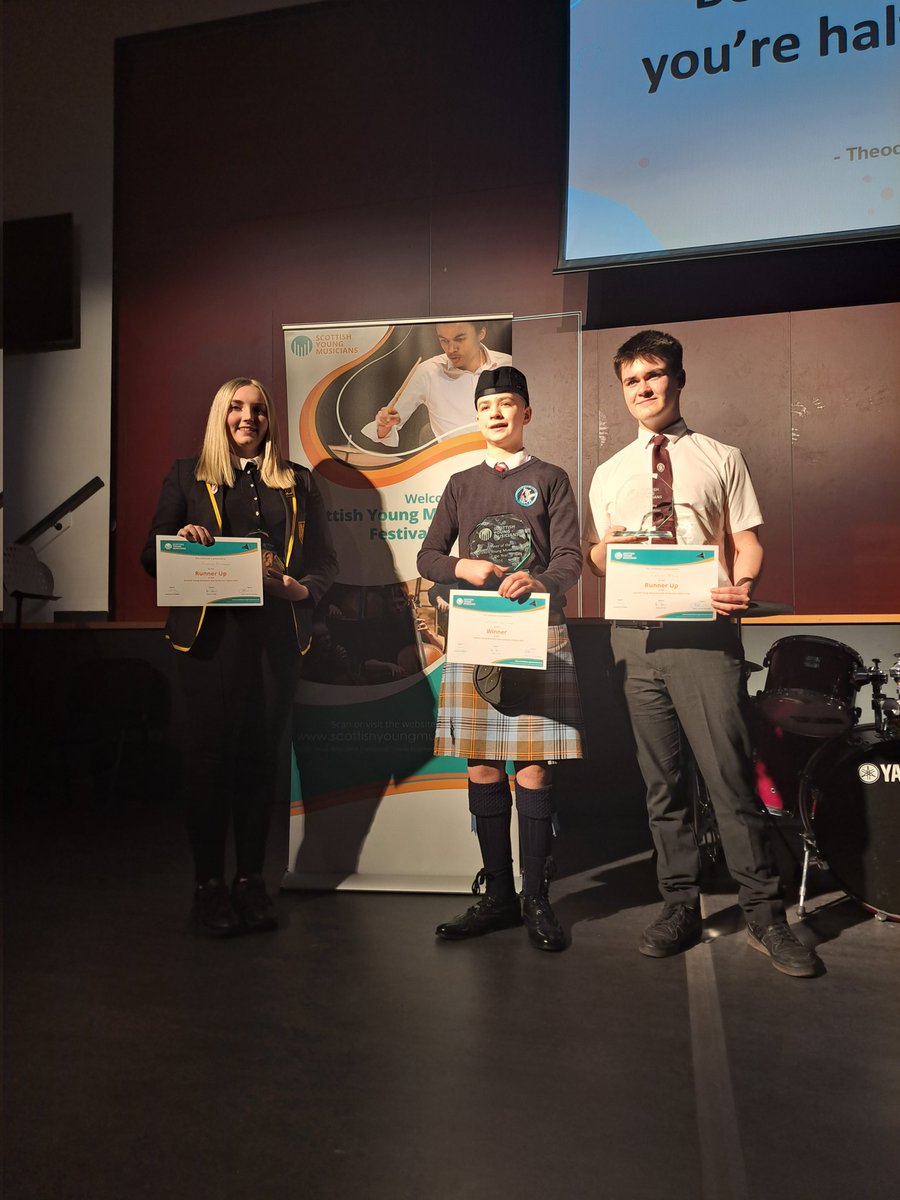 DramaQueenTait's tweet photo. JAMES WON!! Huge congratulations and so well deserved to the Winner of the Young Musican of the Year! What an incredible achievement! My cheeks are sore from smiling! Huge thanks to Mr McNab for all his hard work too! #weareFHS #article31 https://t.co/vZX76pliiT