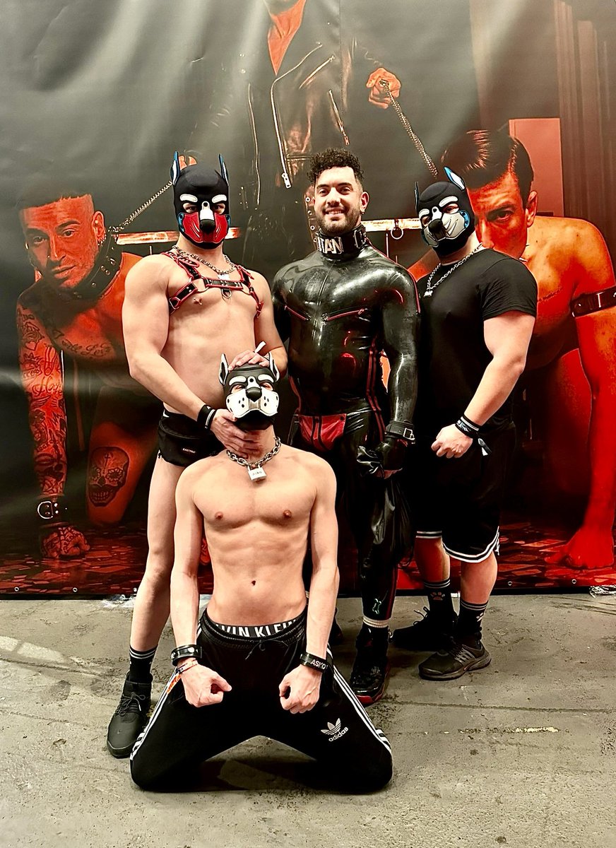 <a href="/pupTitan73/">Pup Titan</a> @sneaksocksslave <a href="/pup_angelo/">Angelo Pup</a> and me in darklands 🐾❤️😇