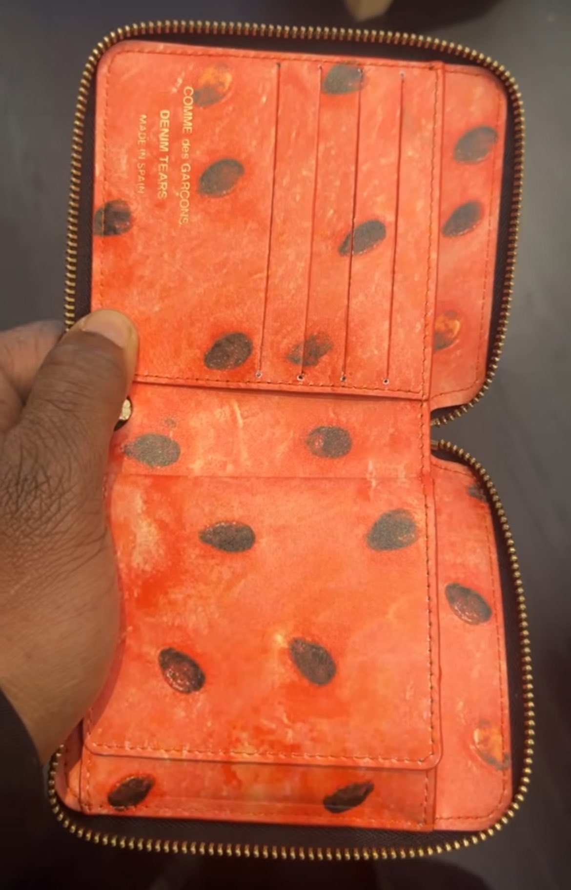 DENIM TEARS X CDG WALLETS DENIM TEARS X CDG WALLETS Wreath Sa2100