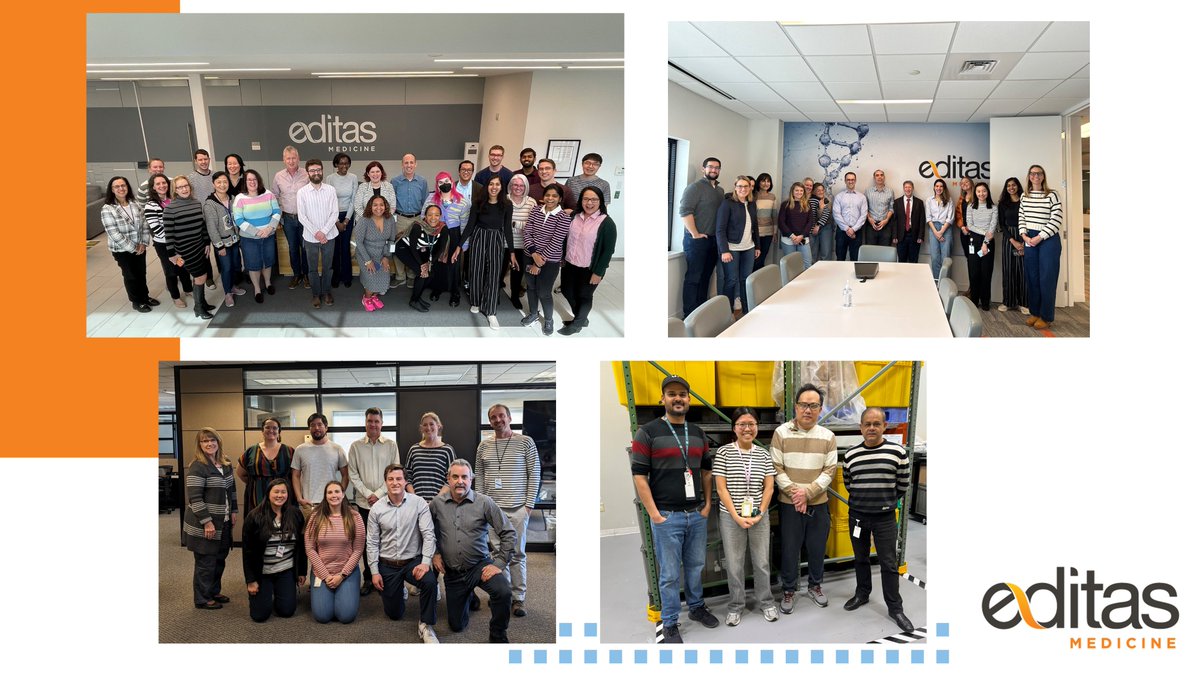 Last week, our Editors showed their stripes in honor of #RareDiseaseDay. We show our stripes to raise awareness and generate change for the 300 million people worldwide living with a rare disease. #rarediseases #geneediting #biotechnology #InsideEditas
