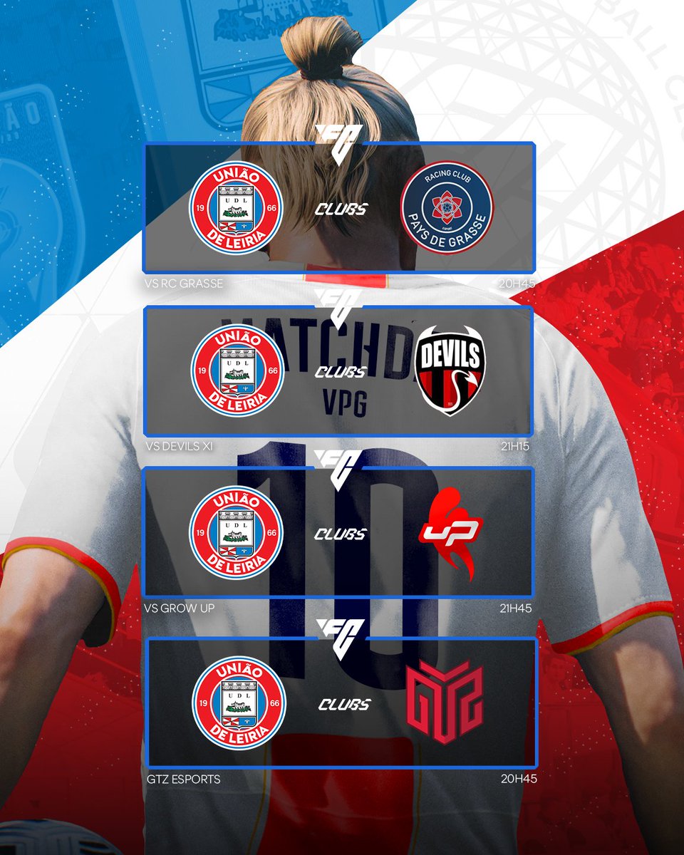 União de Leiria Esports (@udleiriaesports) on Twitter photo 🔴⚪️MATCHDAY - CLUBS🔴⚪️
Nosso primeiro adversário de hoje é @<a href="/RCGrasse_eSport/">RC Pays de Grasse eSport</a> 🇫🇷 para a <a href="/VPGPremier/">VPG Esports Premier</a> 🇪🇺
👉twitch.tv/udleiriaesports
#UniãoPorTodoLado ⚜ #MuitoMaisQueFutebol #UDLFTW🔥 🔴⚪️MATCHDAY - CLUBS🔴⚪️
Nosso primeiro adversário de hoje é @<a href="/RCGrasse_eSport/">RC Pays de Grasse eSport</a> 🇫🇷 para a <a href="/VPGPremier/">VPG Esports Premier</a> 🇪🇺
👉twitch.tv/udleiriaesports
#UniãoPorTodoLado ⚜ #MuitoMaisQueFutebol #UDLFTW🔥
