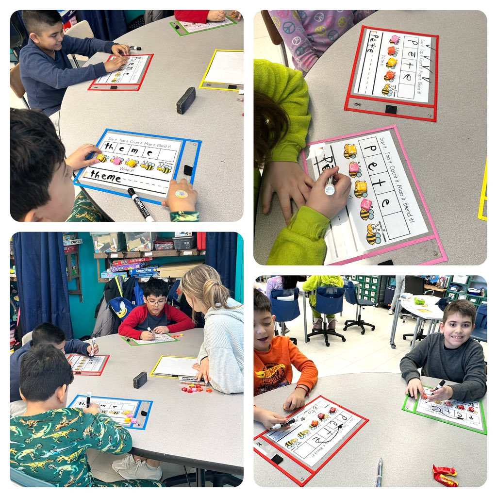 Elkonin Boxes are a powerful tool in the Science of Reading! 📖#ScienceOfReading #ElkoninBoxes #LiteracyJourney #MineolaProud #MineolaUSFD