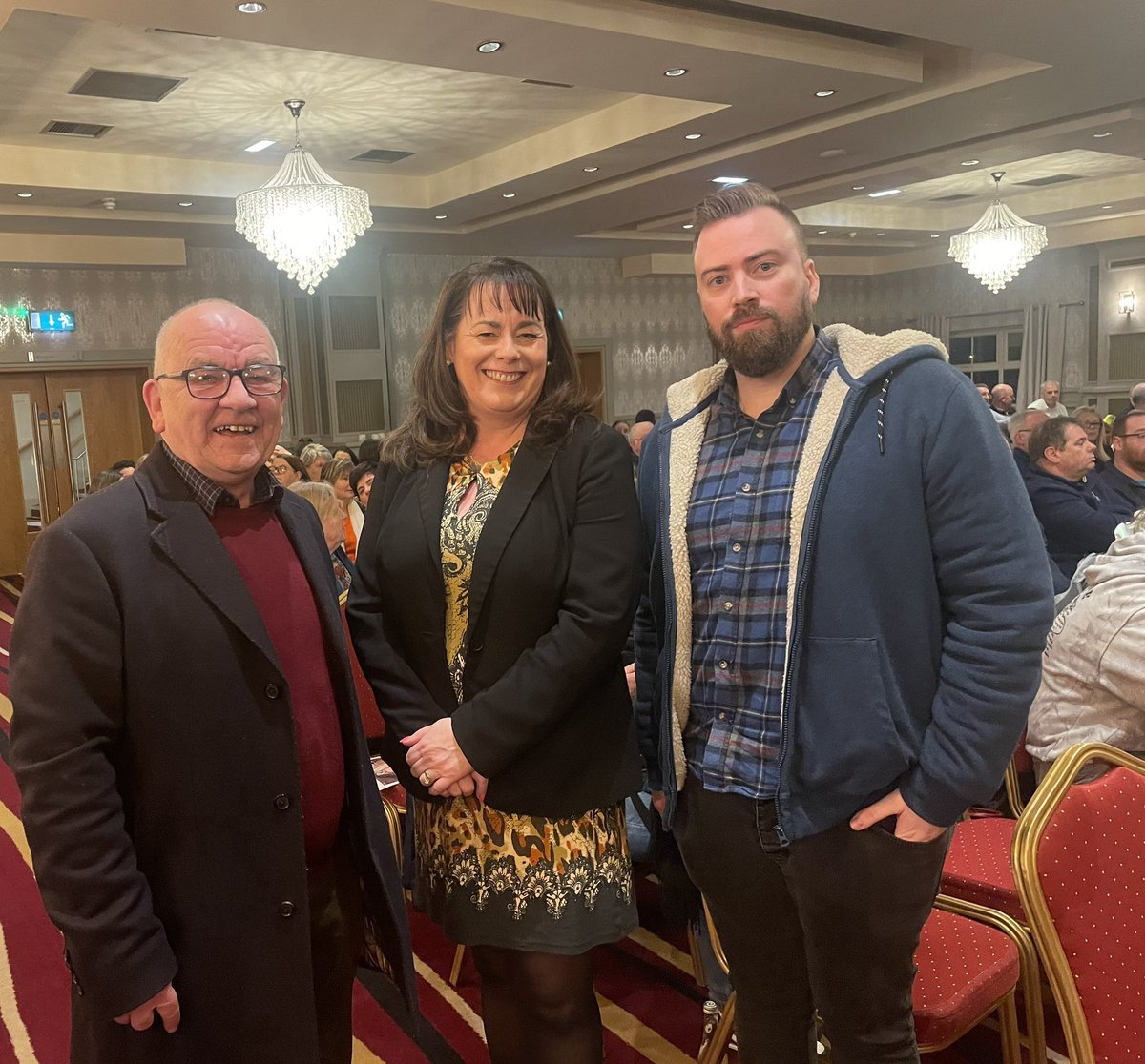 I joined Councillors @DermotBrowne6 and Tommy Maguire this evening @WestvilleHotel to reiterate my support for the @bt_uk @EE jobs in Enniskillen. The workforce have been very loyal to the company, it’s time to get some loyalty back and a firm commitment to local jobs.