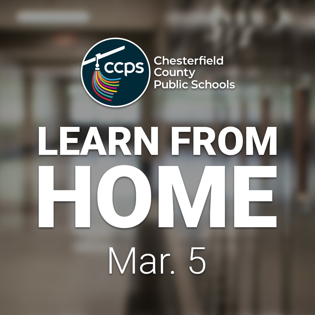 We would like to remind families that tomorrow (March 5) is an asynchronous learning day for #oneCCPS students, which means students will be learning from home.