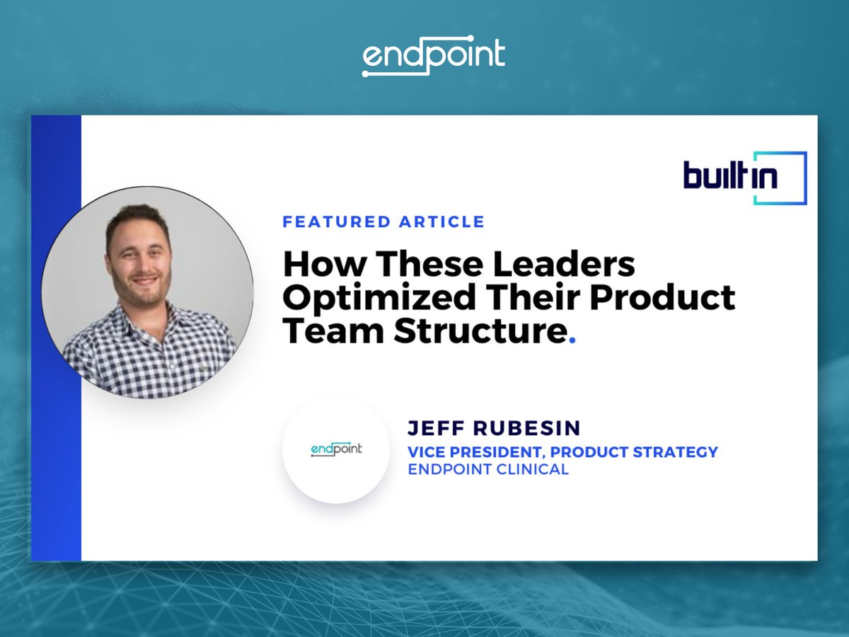 Unlock the secrets of successful cross-functional team optimization to create impactful products with Endpoint's VP of Product Strategy, Jeff Rubesin in this latest BuiltIn article! 

Read now: ow.ly/P95K50QL3RE

#ProductManagement #RaisingUpTech #RTSM #IRT