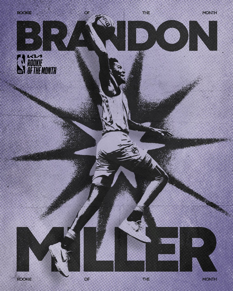 Make that TWO-TIME @NBA Eastern Conference Rookie of the Month 👀 @brandmillerr is on a ROLL 😤 🔗 on.nba.com/49XaUxR