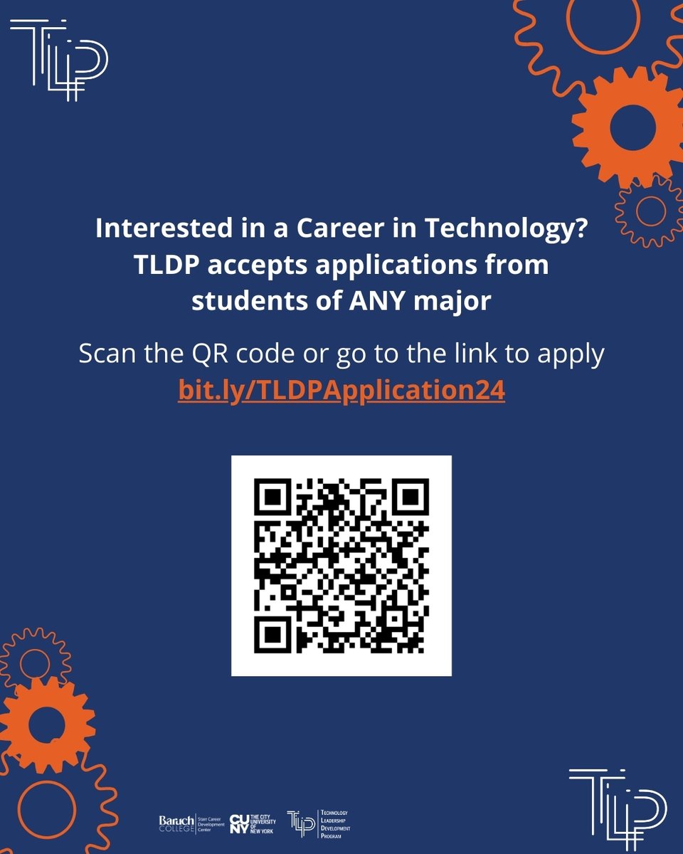 Calling all tech enthusiasts! 📢 Our Technology Leadership Development Program (TLDP) is currently accepting applicants! To learn more on how to get into tech, RSVP for one of our info sessions later this month. #baruchstarr #baruchworks #tldp #STEMjobs #bigtech #techcareers