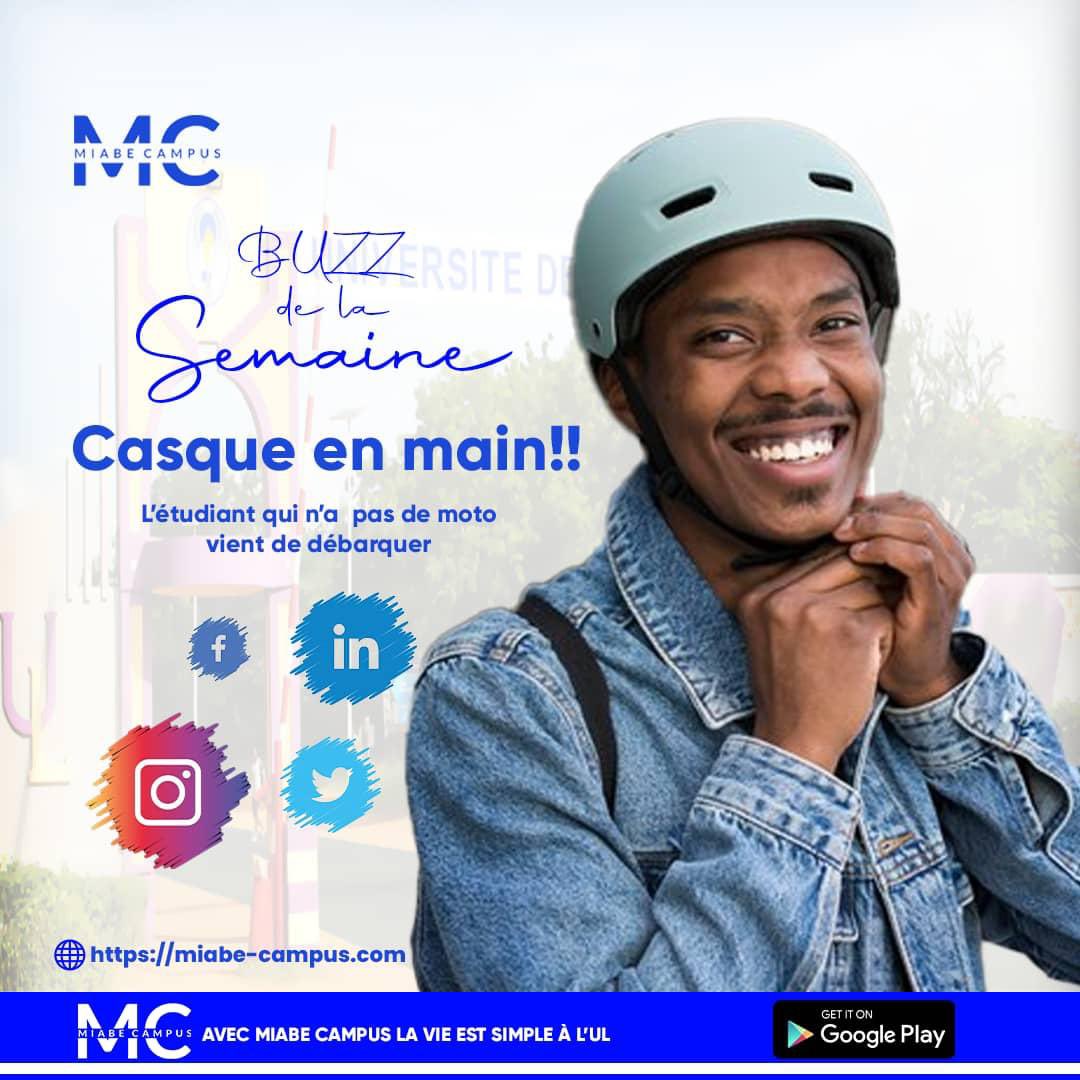 MiabeCampus's tweet photo. Tout au long de la semaine si vous voyez un étudiant ou une étudiante avec casque dans la main c’est qu’il a reçu la marchandise mais n’a pas de moto.

#MC #MCampus #université #blague https://t.co/qZYi8oxwNR