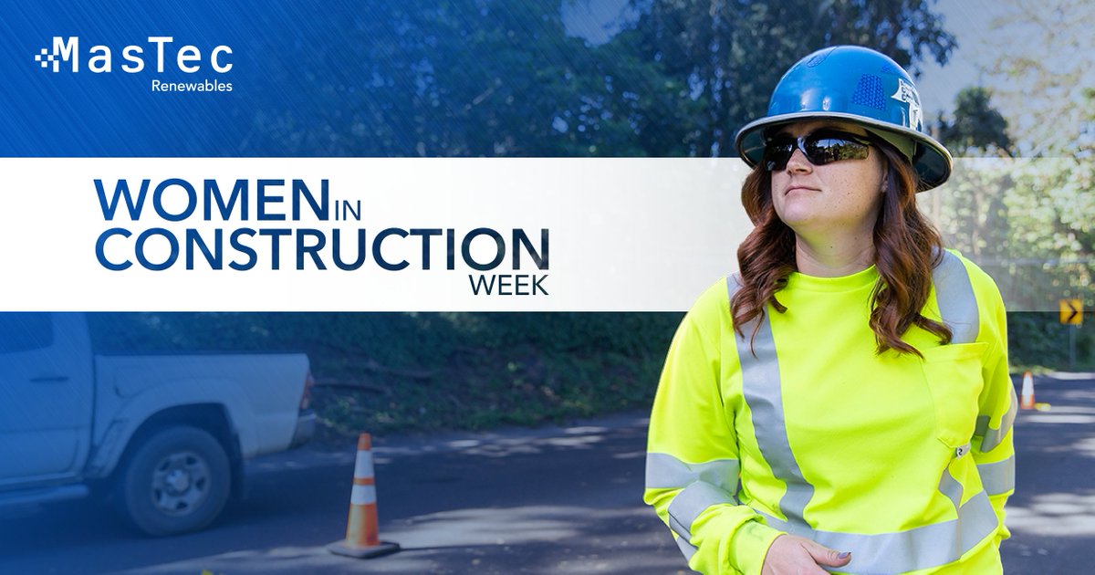 It’s #WomenInConstructionWeek! We're celebrating the women who are breaking barriers and paving the way for future generations in the construction field.  

#WICWeek #WICMonth #Renewables