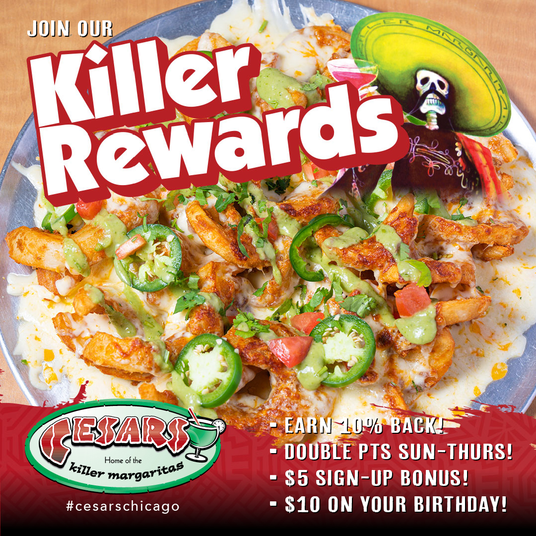 CesarsChicago's tweet image. JOIN CESAR’S KILLER REWARDS

💪 Earn 10% back on ALL purchases
💪 Earn double points Sunday - Thursday
🔥 Get a $5 Sign-up Bonus
🔥 Get a $10 reward on your birthday

Takes a few seconds to sign up - ow.ly/TEEv50QL4rP

#RewardsPoints #MexicanFoodIsTheBest #LakeviewChicago