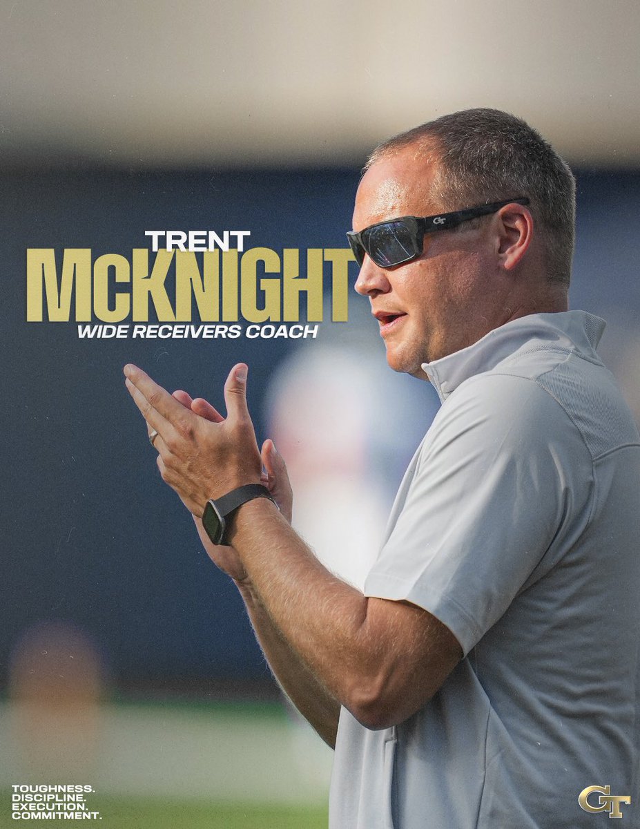 Welcome to the Flats, <a href="/CoachTMcKnight/">Trent McKnight</a>!

🔗 buzz.gt/TM-WRcoach24